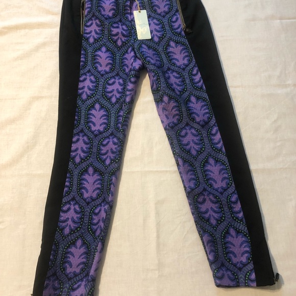 Tracy Reese Multi-color pants with defects E4 - Picture 5 of 8